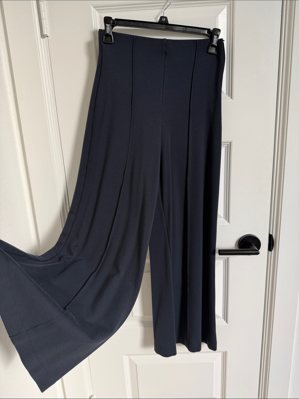 Quince Ultra-Stretch Ponte Ankle Flare Leg Pants
